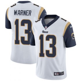 Wholesale Cheap Nike Rams #13 Kurt Warner White Men\'s Stitched NFL Vapor Untouchable Limited Jersey