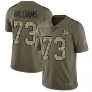 Wholesale Cheap Nike Bengals #73 Jonah Williams Olive/Camo Men's Stitched NFL Limited 2017 Salute To Service Jersey