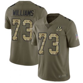 Wholesale Cheap Nike Bengals #73 Jonah Williams Olive/Camo Men\'s Stitched NFL Limited 2017 Salute To Service Jersey