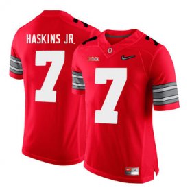 Wholesale Cheap Ohio State Buckeyes 7 Dwayne Haskins Red With Diamond Logo College Football Jersey