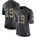 Wholesale Cheap Nike Vikings #19 Adam Thielen Black Youth Stitched NFL Limited 2016 Salute To Service Jersey