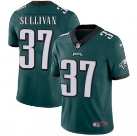 Wholesale Cheap Nike Eagles #37 Tre Sullivan Midnight Green Team Color Men\'s Stitched NFL Vapor Untouchable Limited Jersey