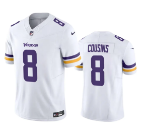 Wholesale Cheap Men\'s Minnesota Vikings #8 Kirk Cousins White 2023 F.U.S.E. Vapor Untouchable Stitched Jersey