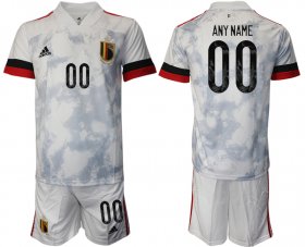 Wholesale Cheap Men 2021 European Cup Belgium away white customized Soccer Jersey