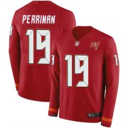 Wholesale Cheap Nike Buccaneers #19 Breshad Perriman Red Team Color Men's Stitched NFL Limited Therma Long Sleeve Jersey