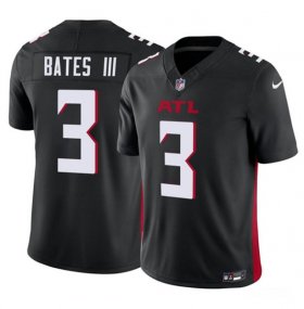 Wholesale Cheap Men\'s Atlanta Falcons #3 Jessie Bates III Black 2023 F.U.S.E. Vapor Untouchable Limited Football Stitched Jersey