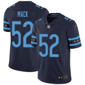 Wholesale Cheap Nike Bears #52 Khalil Mack Navy Blue Team Color Men\'s Stitched NFL Limited City Edition Jersey