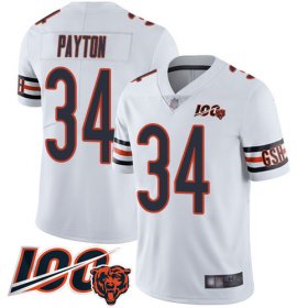 Wholesale Cheap Nike Bears #34 Walter Payton White Men\'s Stitched NFL 100th Season Vapor Limited Jersey