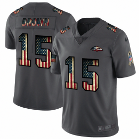 Wholesale Cheap Baltimore Ravens #15 Marquise Brown Nike 2018 Salute to Service Retro USA Flag Limited NFL Jersey