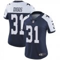 Wholesale Cheap Nike Cowboys #31 Trevon Diggs Navy Blue Thanksgiving Women's Stitched NFL Vapor Throwback Limited Jersey