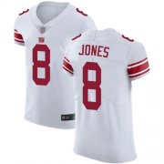 Wholesale Cheap Nike Giants #8 Daniel Jones White Men's Stitched NFL Vapor Untouchable Elite Jersey