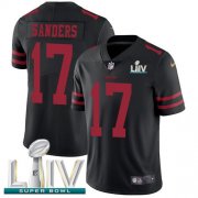 Wholesale Cheap Nike 49ers #17 Emmanuel Sanders Black Super Bowl LIV 2020 Alternate Men's Stitched NFL Vapor Untouchable Limited Jersey