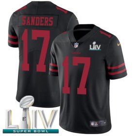Wholesale Cheap Nike 49ers #17 Emmanuel Sanders Black Super Bowl LIV 2020 Alternate Men\'s Stitched NFL Vapor Untouchable Limited Jersey
