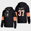 Wholesale Cheap Philadelphia Flyers #37 Brian Elliott Black adidas Lace-Up Pullover Hoodie