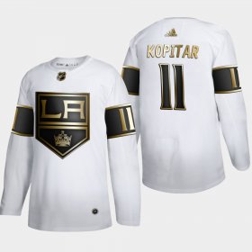 Wholesale Cheap Los Angeles Kings #11 Anze Kopitar Men\'s Adidas White Golden Edition Limited Stitched NHL Jersey