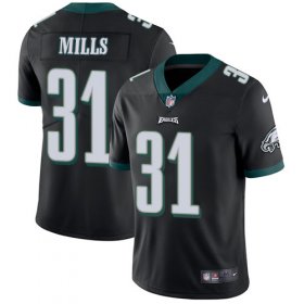 Wholesale Cheap Nike Eagles #31 Jalen Mills Black Alternate Men\'s Stitched NFL Vapor Untouchable Limited Jersey