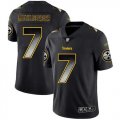 Wholesale Cheap Nike Steelers #7 Ben Roethlisberger Black Men's Stitched NFL Vapor Untouchable Limited Smoke Fashion Jersey