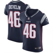 Wholesale Cheap Nike Patriots #46 James Develin Navy Blue Team Color Men's Stitched NFL Vapor Untouchable Elite Jersey