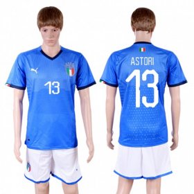 Wholesale Cheap Italy #13 Astori Home Soccer Country Jersey