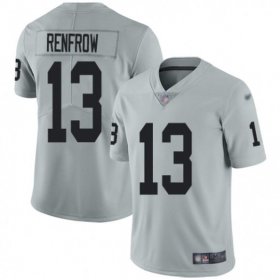 Wholesale Cheap Men\'s Las Vegas Raiders #13 Hunter Renfrow Grey Vapor Untouchable Limited Stitched NFL Jersey