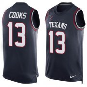Wholesale Cheap Nike Texans #13 Brandin Cooks Navy Blue Team Color Men's Stitched NFL Limited Tank Top Jersey