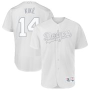 Wholesale Cheap Los Angeles Dodgers #14 Enrique Hernandez Kike Majestic 2019 Players' Weekend Flex Base Authentic Player Jersey White