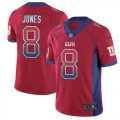 Wholesale Cheap Nike Giants #8 Daniel Jones Red Alternate Men's Stitched NFL Limited Rush Drift Fashion Jersey