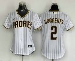 Cheap Women's San Diego Padres #2 Xander Bogaerts White Cool Base Stitched Baseball Jersey