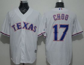 Wholesale Cheap Rangers #17 Shin-Soo Choo White New Cool Base Stitched MLB Jersey