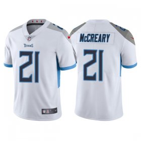 Wholesale Cheap Men\'s Tennessee Titans #21 Roger McCreary White Vapor Untouchable Stitched Jersey