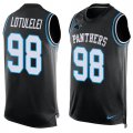 Wholesale Cheap Nike Panthers #98 Star Lotulelei Black Team Color Men's Stitched NFL Limited Tank Top Jersey