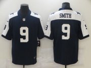 Wholesale Cheap Men Dallas Cowboys 9 Smith Blue Nike Vapor Untouchable Limited 2021 NFL Jerseys