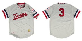 Wholesale Cheap Mitchell And Ness 1972 Twins #3 Harmon Killebrew White Throwback Stitched MLB Jersey