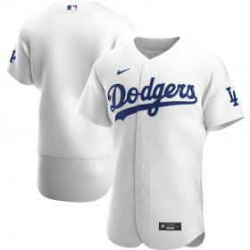 Wholesale Cheap Los Angeles Dodgers Men\'s Nike White Home 2020 Authentic Official Team MLB Jersey