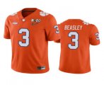 Wholesale Cheap Men's Clemson Tigers #3 Vic Beasley Orange 2020 National Championship Game Jersey