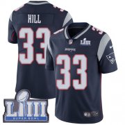 Wholesale Cheap Nike Patriots #33 Jeremy Hill Navy Blue Team Color Super Bowl LIII Bound Men's Stitched NFL Vapor Untouchable Limited Jersey