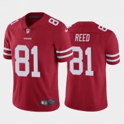 Wholesale Cheap Men's San Francisco 49ers #81 Jordan Reed Red Vapor Untouchable Limited Stitched NFL Jersey