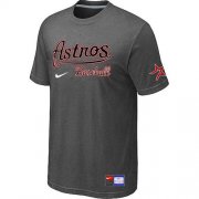 Wholesale Cheap MLB Houston Astros Dark Grey Nike Short Sleeve Practice T-Shirt
