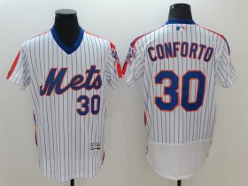Wholesale Cheap Men New York Mets 30 Conforto White Elite MLB Jerseys