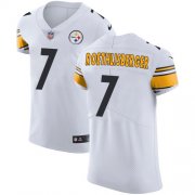 Wholesale Cheap Nike Steelers #7 Ben Roethlisberger White Men's Stitched NFL Vapor Untouchable Elite Jersey