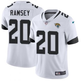 Wholesale Cheap Nike Jaguars #20 Jalen Ramsey White Men\'s Stitched NFL Vapor Untouchable Limited Jersey
