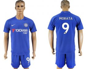 Wholesale Cheap Chelsea #9 Morata Home Soccer Club Jersey