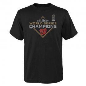 Wholesale Cheap Washington Nationals Majestic Youth 2019 World Series Champions Parade T-Shirt Black
