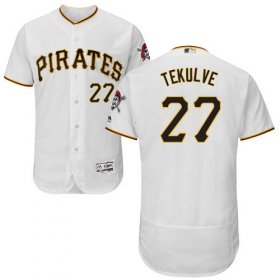 Wholesale Cheap Pirates #27 Kent Tekulve White Flexbase Authentic Collection Stitched MLB Jersey