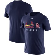 Wholesale Cheap St. Louis Cardinals Nike MLB Practice T-Shirt Navy