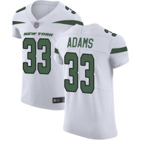 Wholesale Cheap Nike Jets #33 Jamal Adams White Men\'s Stitched NFL Vapor Untouchable Elite Jersey
