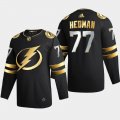 Cheap Tampa Bay Lightning #77 Victor Hedman Men's Adidas Black Golden Edition Limited Stitched NHL Jersey