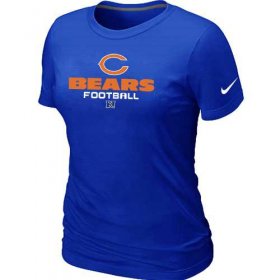 Wholesale Cheap Women\'s Nike Chicago Bears Critical Victory NFL T-Shirt Blue