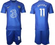 Wholesale Cheap Men 2021-2022 Club Chelsea home blue 11 Nike Soccer Jerseys