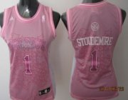 Wholesale Cheap New York Knicks #1 Amare Stoudemire Pink Womens Jersey